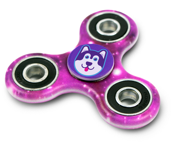 Sir Meows A Lot Fidget Spinner Clipart (600x600), Png Download