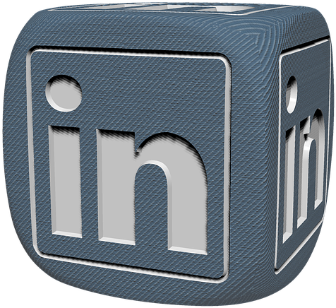 Linkedin, Socialmedia, Cube, 3 D, Conception, Graphical - Linkedin Cube Clipart (640x640), Png Download