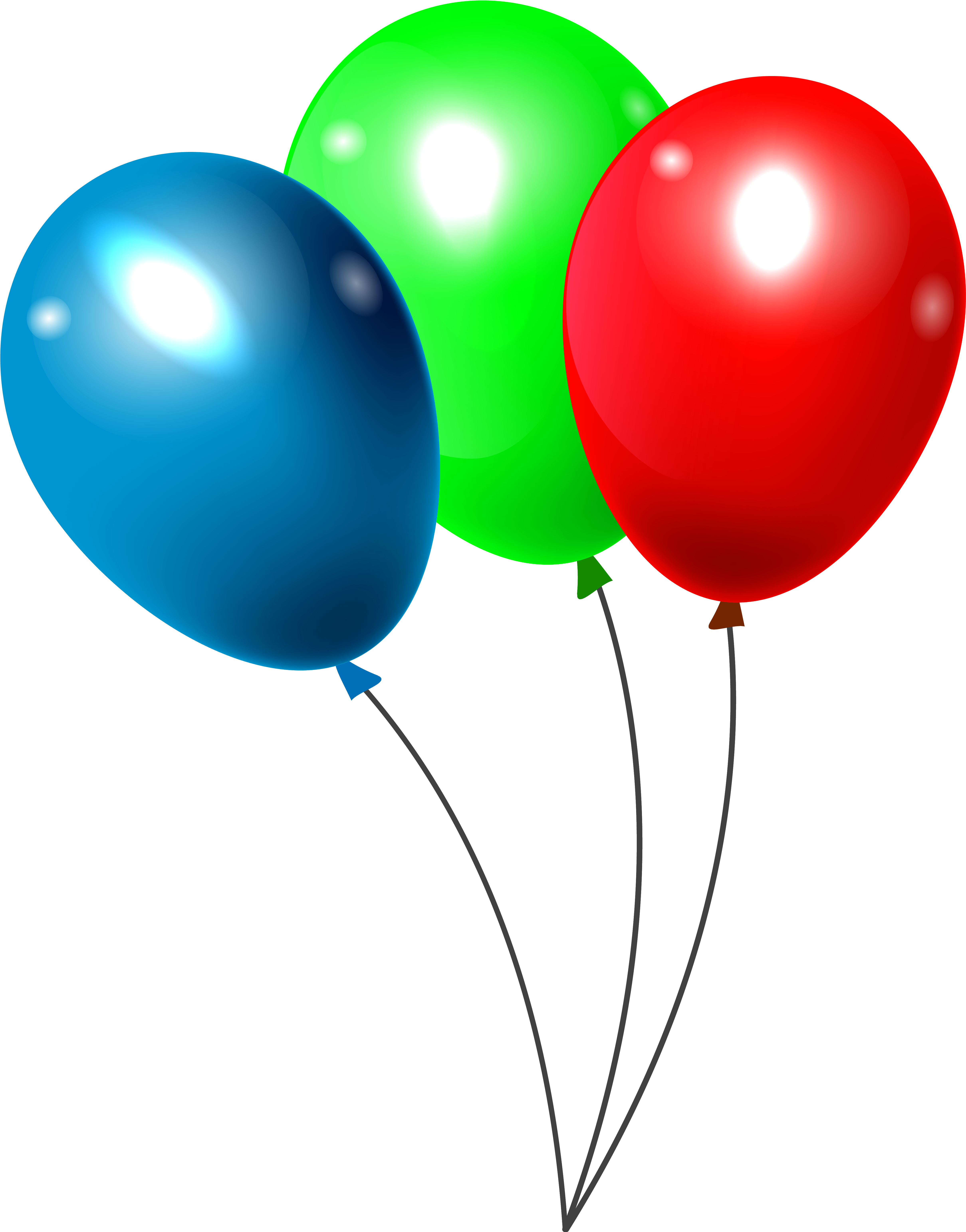 Three Balloons Png Clipar Image - Mickey Mouse Balloon Png Transparent Png (4927x6287), Png Download