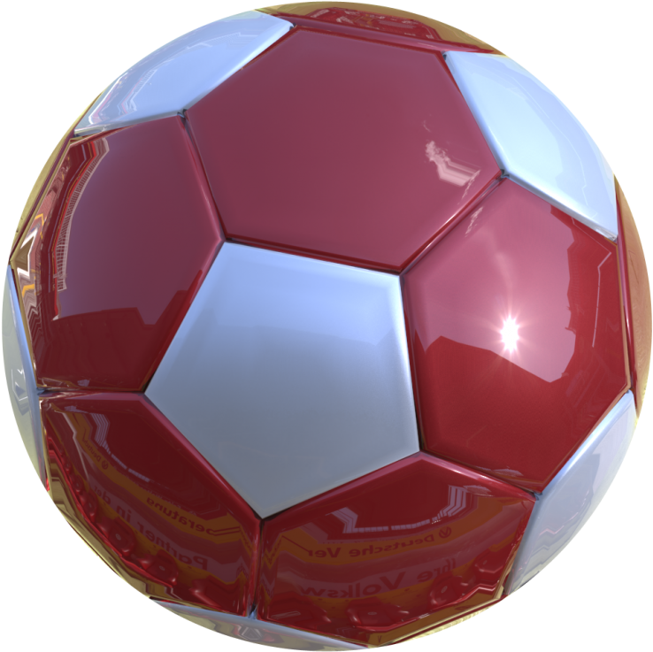 3d Soccer Ball [png 1024x1024] - Blue Soccer Ball Png Clipart (785x785), Png Download