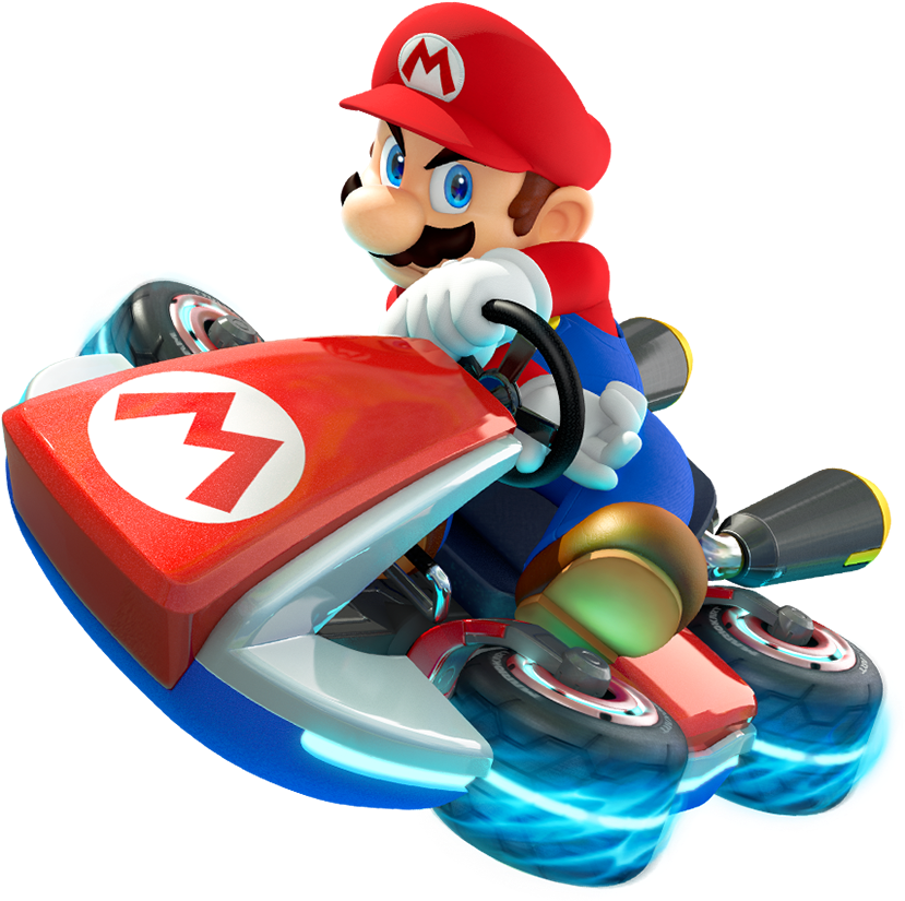 Download - Mario Mario Kart 8 Clipart (838x833), Png Download