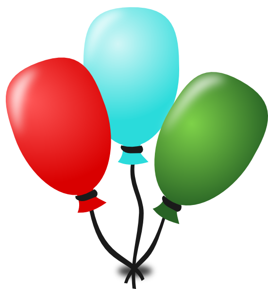 How To Set Use Balloons Svg Vector Clipart (552x595), Png Download