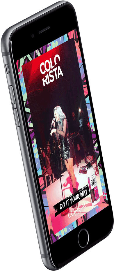 L'oreal Snapchat Geofilter Business , Png Download - Smartphone Clipart (392x930), Png Download