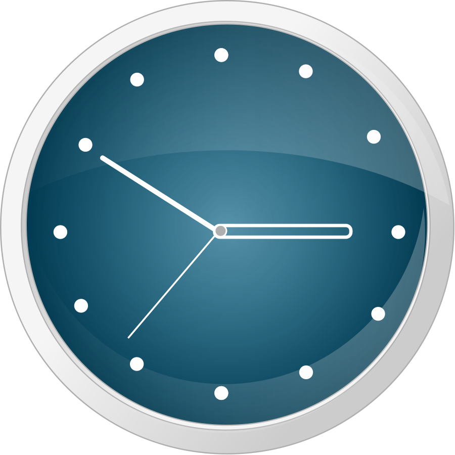 Svg Vector Clock Small Clipart 300pixel Size, Free - Clock Animated Gif Png Transparent Png (600x600), Png Download