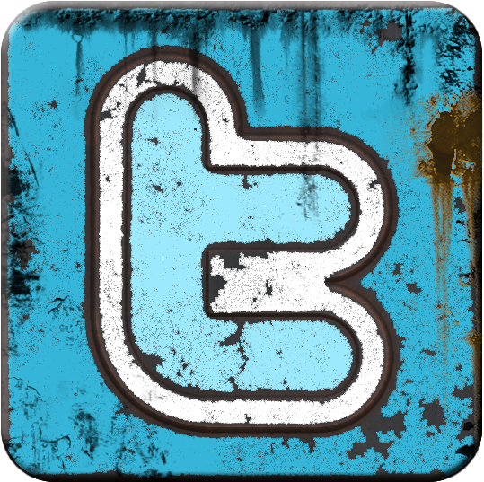Grunge Twitter Icon - Grunge Twitter Png Clipart (600x600), Png Download