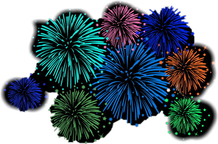 Fireworks , Png Download Clipart (725x480), Png Download