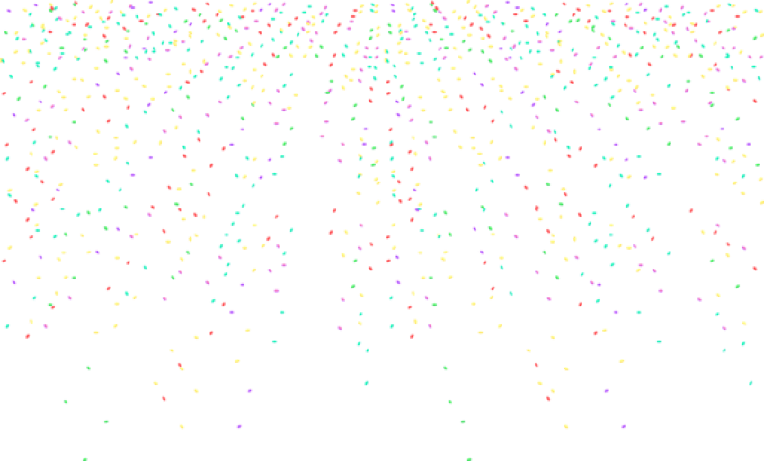 Free Png Download Confetti Decoration Clipart Png Photo - Art Transparent Png (850x513), Png Download