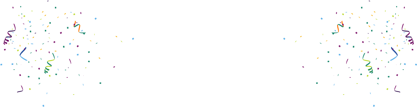 Confetti - Circle Clipart (1345x376), Png Download