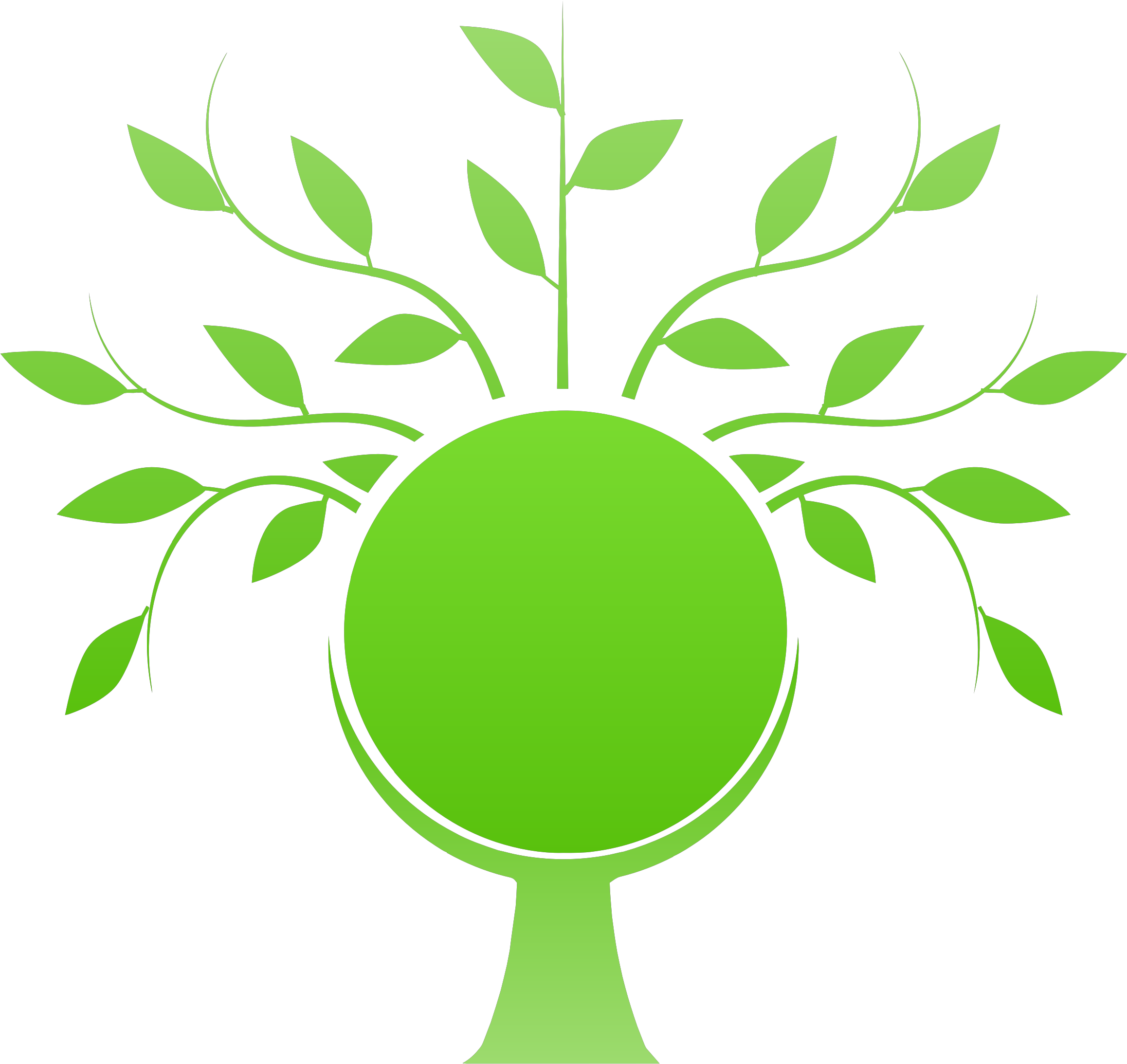 This Free Icons Png Design Of Stylized Tree Clipart (2316x2186), Png Download