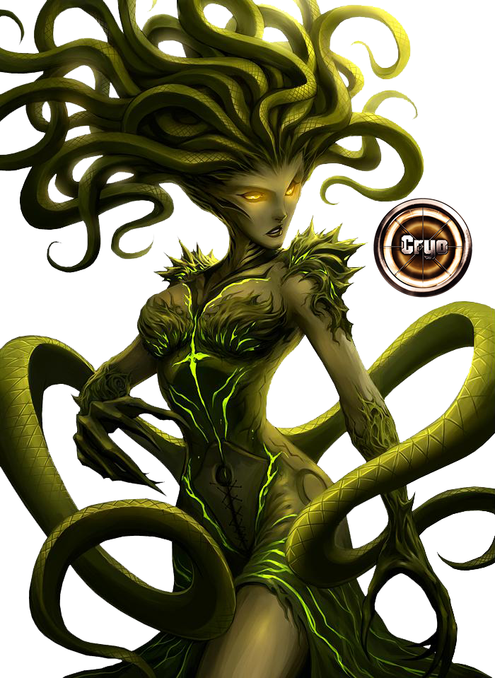 Medusa Transparent - Vraska The Unseen Full Art Clipart (700x959), Png Download