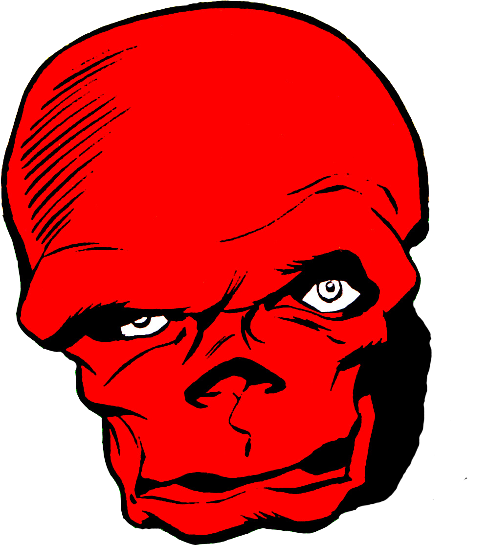 Red Skull By Jack Kirby - Jack Kirby Red Skull Clipart (1077x1133), Png Download
