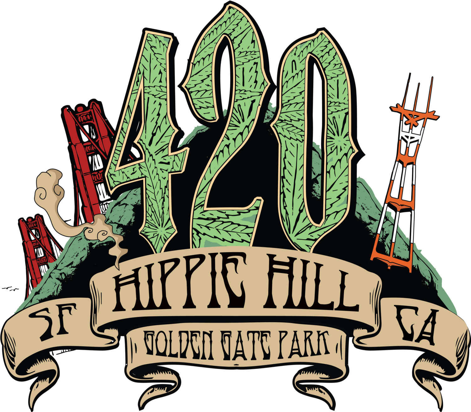 Hippie Png - Illustration Clipart (1500x1459), Png Download
