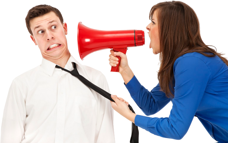 Nocopy - Person Shouting At Someone Clipart (762x506), Png Download