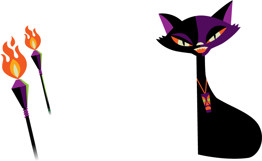 Midsummer Scream Halloween & Horror Convention - Domestic Short-haired Cat Clipart (1919x939), Png Download