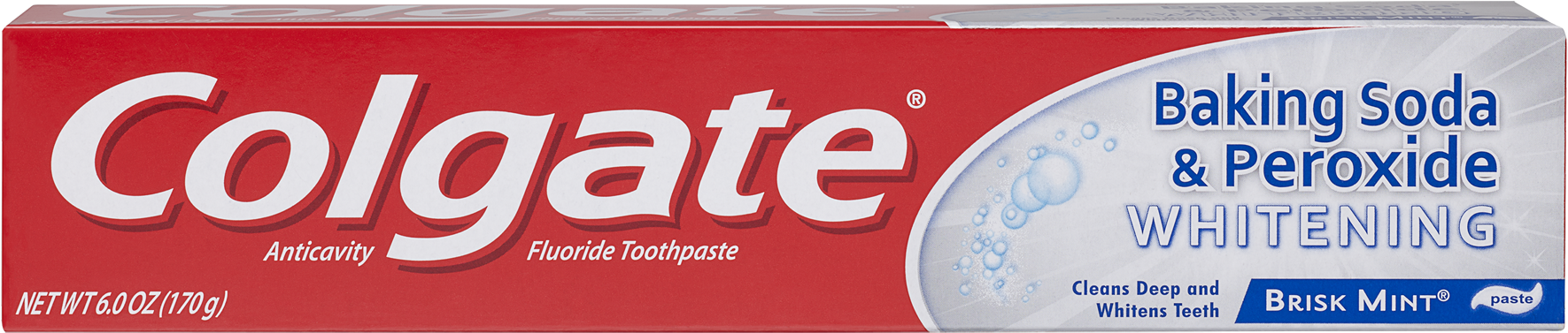 Colgate Baking Soda & Peroxide Whitening Toothpaste, - Colgate Baking Soda Gel Clipart (1800x1800), Png Download