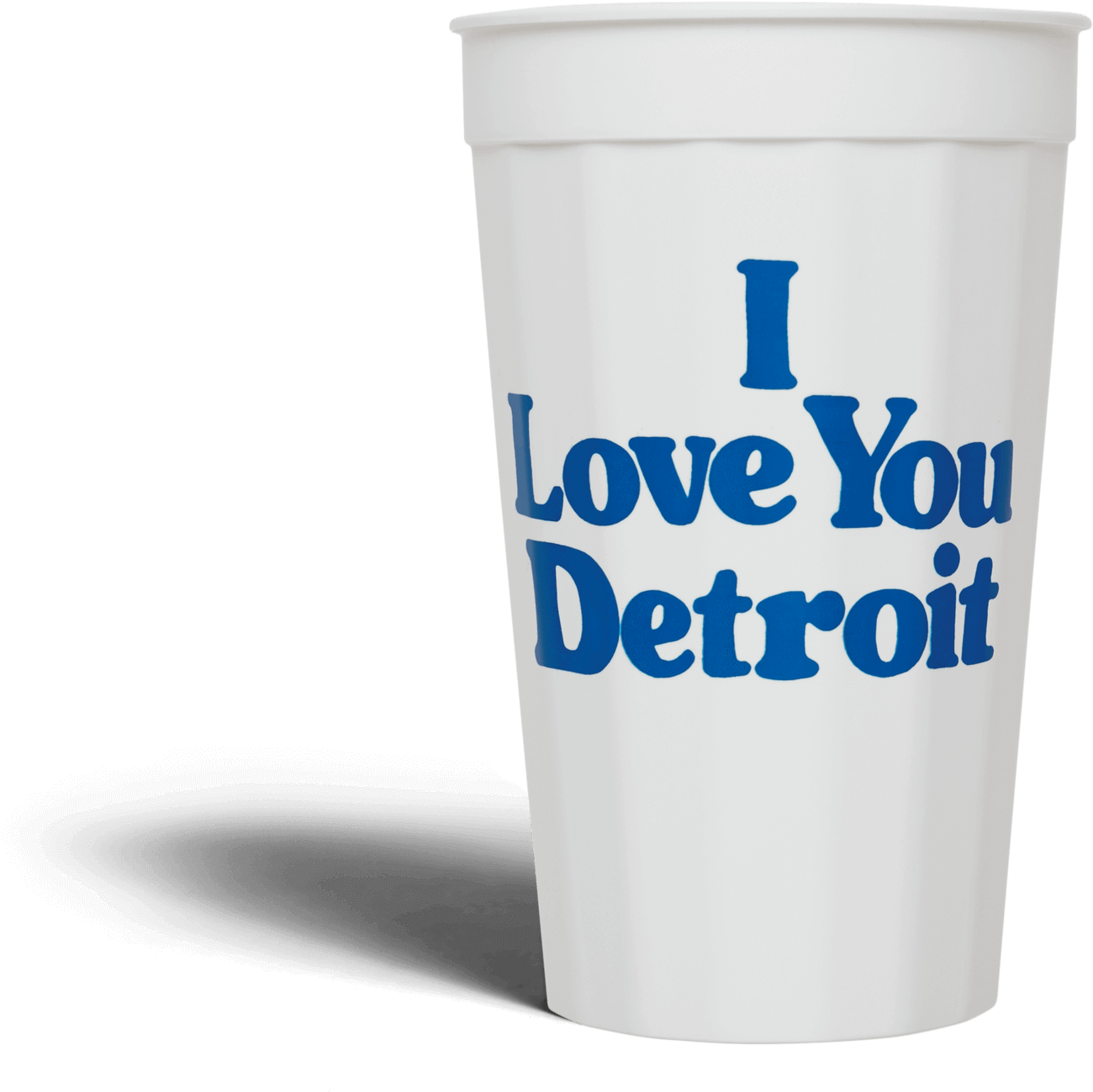 I Love You Detroit Stadium Cup - Plastic Clipart (2000x2000), Png Download