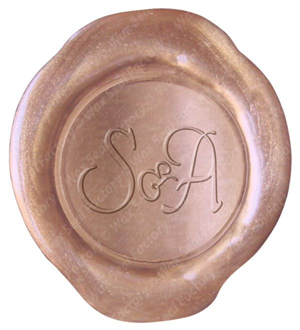 Custom Wax Stamp - K Wax Seal Gold Clipart (600x660), Png Download