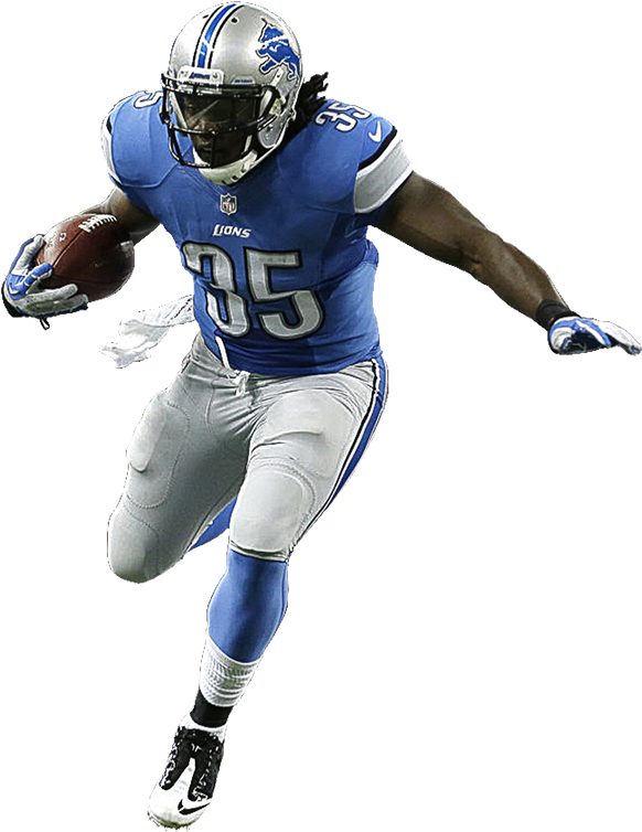 Detroit Lions Png - Detroit Lions Player Png Clipart (600x767), Png Download