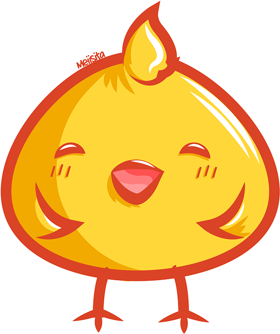 Chicken On Behance - Thanks For Watching Kawaii Clipart (559x666), Png Download