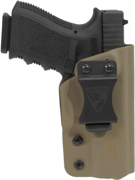 Cdc Holster Glock 19/23/32 Right Hand - Gun In Holster Transparent Clipart (600x600), Png Download