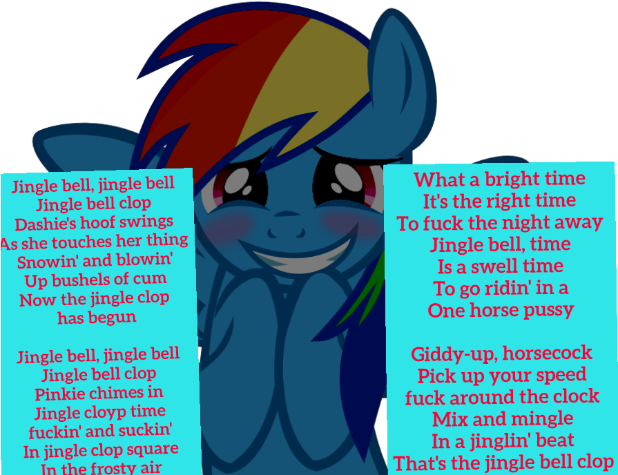 Blushing, Christmas, Christmas Song, Edit, Holiday, - Mlp Rainbow Dash Blushing Clipart (894x716), Png Download