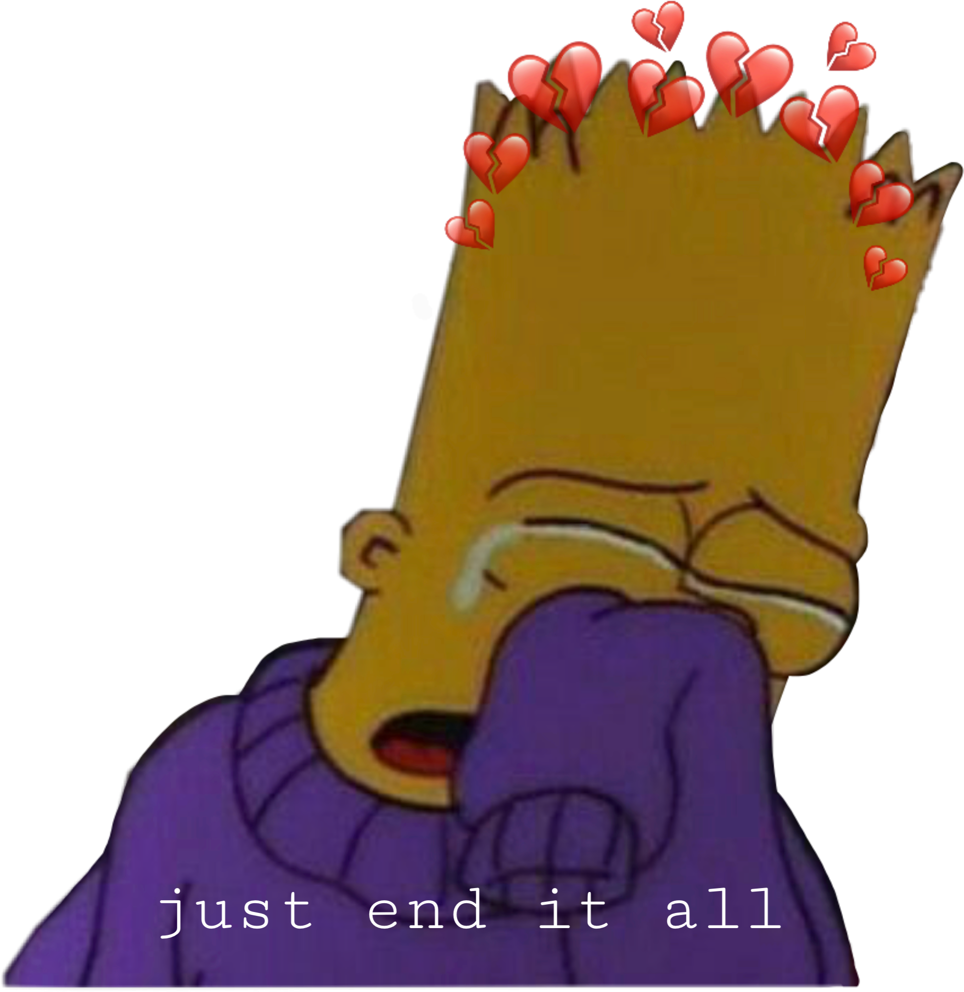 Sad Simpsons Purple Aesthetic Cursh Love Sad Simpsons Hd Mobile