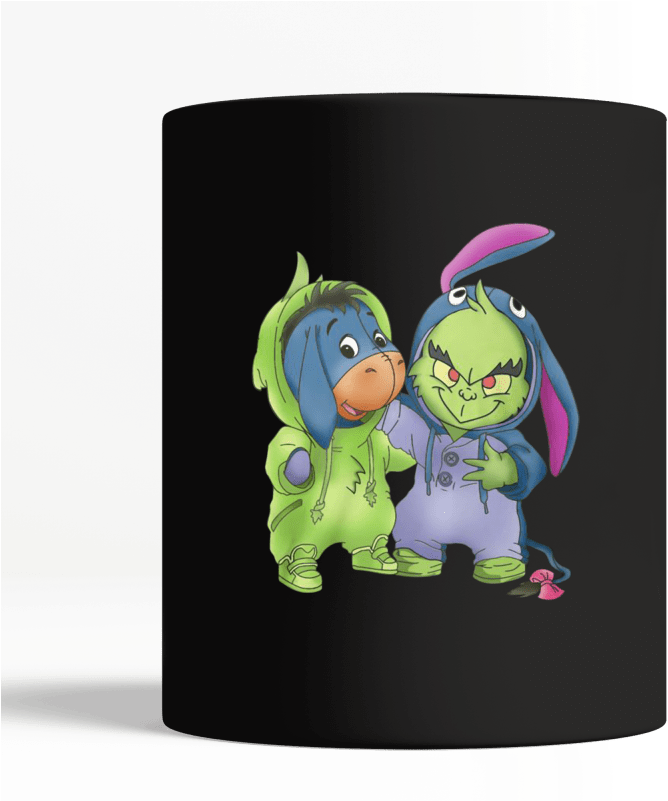 Baby Grinch And Eeyore Shirt And Mug - Eeyore Clipart (800x800), Png Download