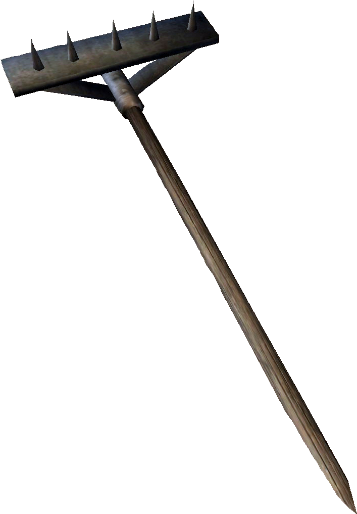 Rake Png - Weapon Clipart (748x1045), Png Download