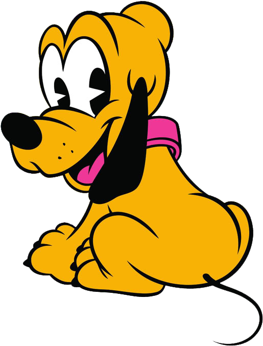 Baby Cute Pluto Disney Pictures - Pluto Disney Baby Clipart (545x707), Png Download