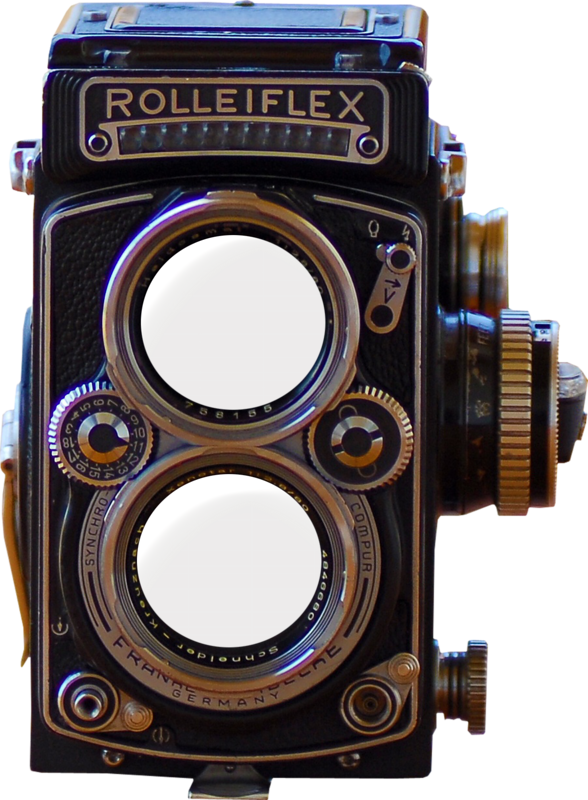 Vintage Camera Frames - Rolleiflex 2.8 Clipart (588x800), Png Download