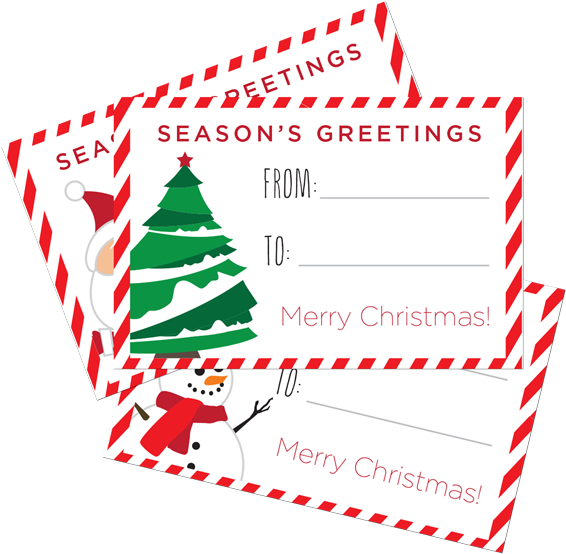 Christmas Gift Tags Christmas Gift Tags - Christmas Tree Clipart (760x560), Png Download