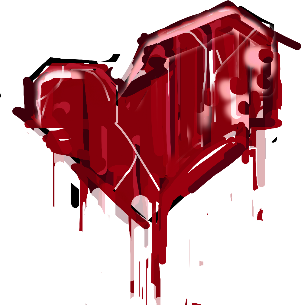 Graffiti Clipart Red Splatter - Heartbreak Graffiti - Png Download (1024x1024), Png Download