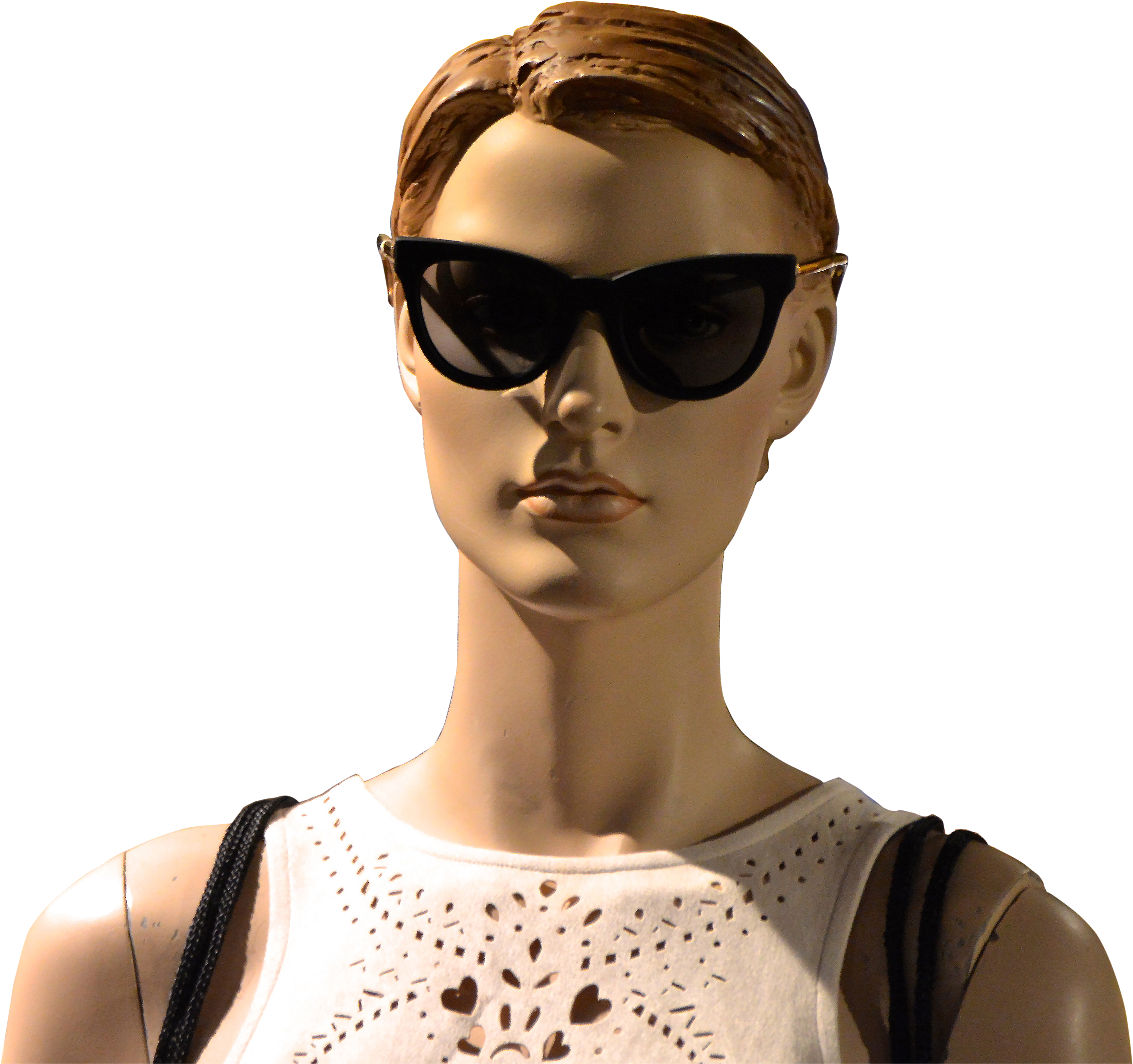 Goggles With Lady Models Png Clipart (5162x4011), Png Download