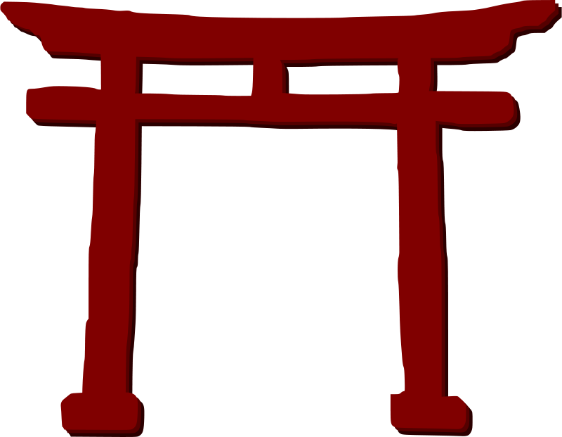 Japan Flag Pictures - Torii Gate Png Clipart (800x621), Png Download