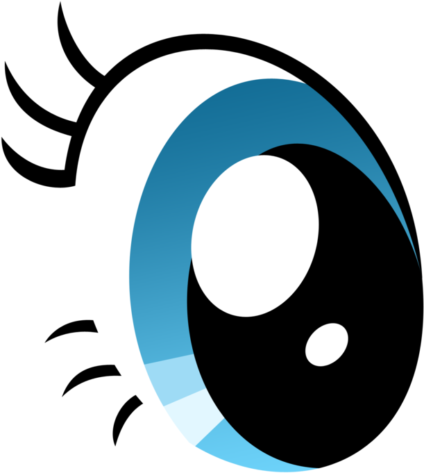 Clip Freeuse Library Blue Eyes Closed Eye Google Pencil - Pinkie Pie Eye - Png Download (894x894), Png Download