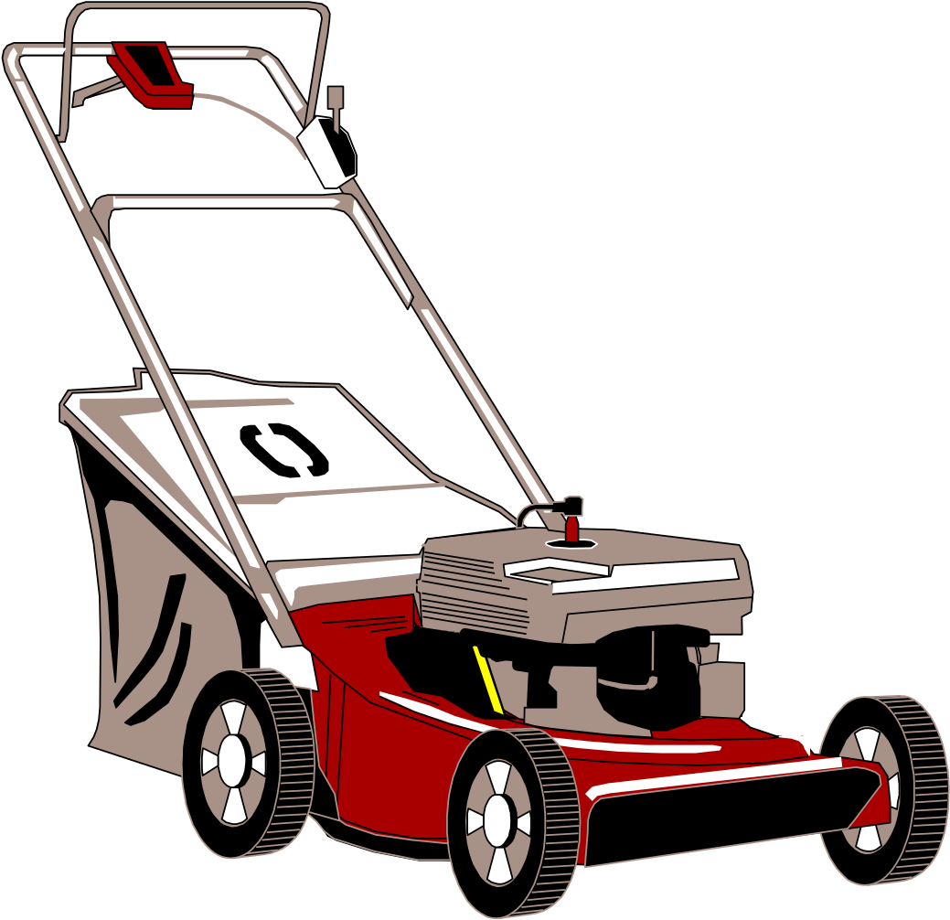 File - Lawn Mower - Svg - Clip Art Lawn Mower Png Transparent Png (1060x1024), Png Download