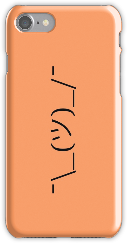 Â¯\ /â¯ / Shrug Emoticon / Shrug Emoji Iphone 7 Snap - Series Of Unfortunate Events Phone Case Clipart (750x1000), Png Download