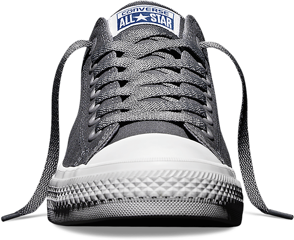 Converse Chuck Taylor All Star Ii Low 'charcoal' Front - Sneakers Clipart (1000x792), Png Download
