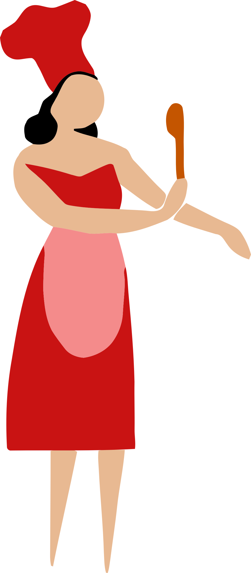 Cooking Clipart Transparent - Woman Cooking Clipart Transparent - Png Download (1052x2400), Png Download