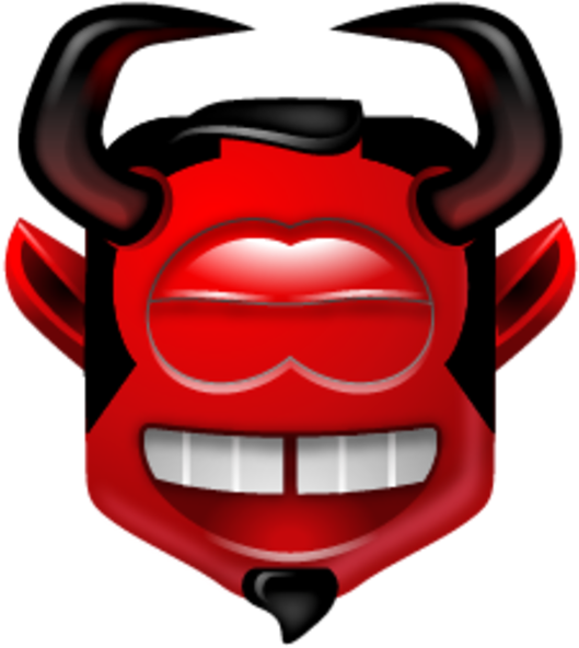 Small - Laughing Devil Png Clipart (600x600), Png Download