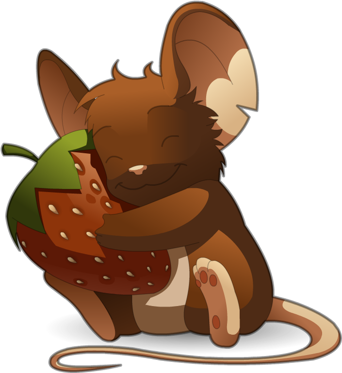 Fraise Hug - Transformice Png Clipart (713x827), Png Download