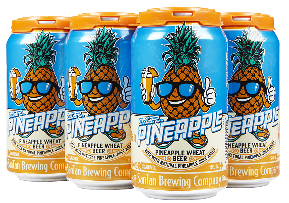 Chandler, Arizona Santan Brewing Company's Most Popular - Mr Pineapple Beer Clipart (1000x699), Png Download
