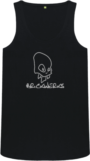 Ladies Black Skull Vest Thingy - Vest Clipart (640x674), Png Download