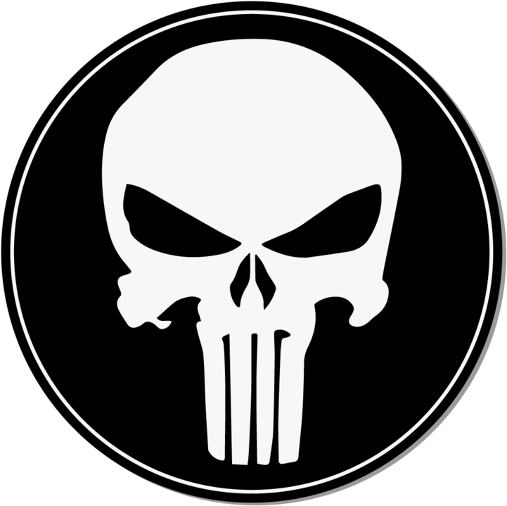Punisher Drink Coaster - Thomas Jane Punisher Skull Clipart (760x760), Png Download