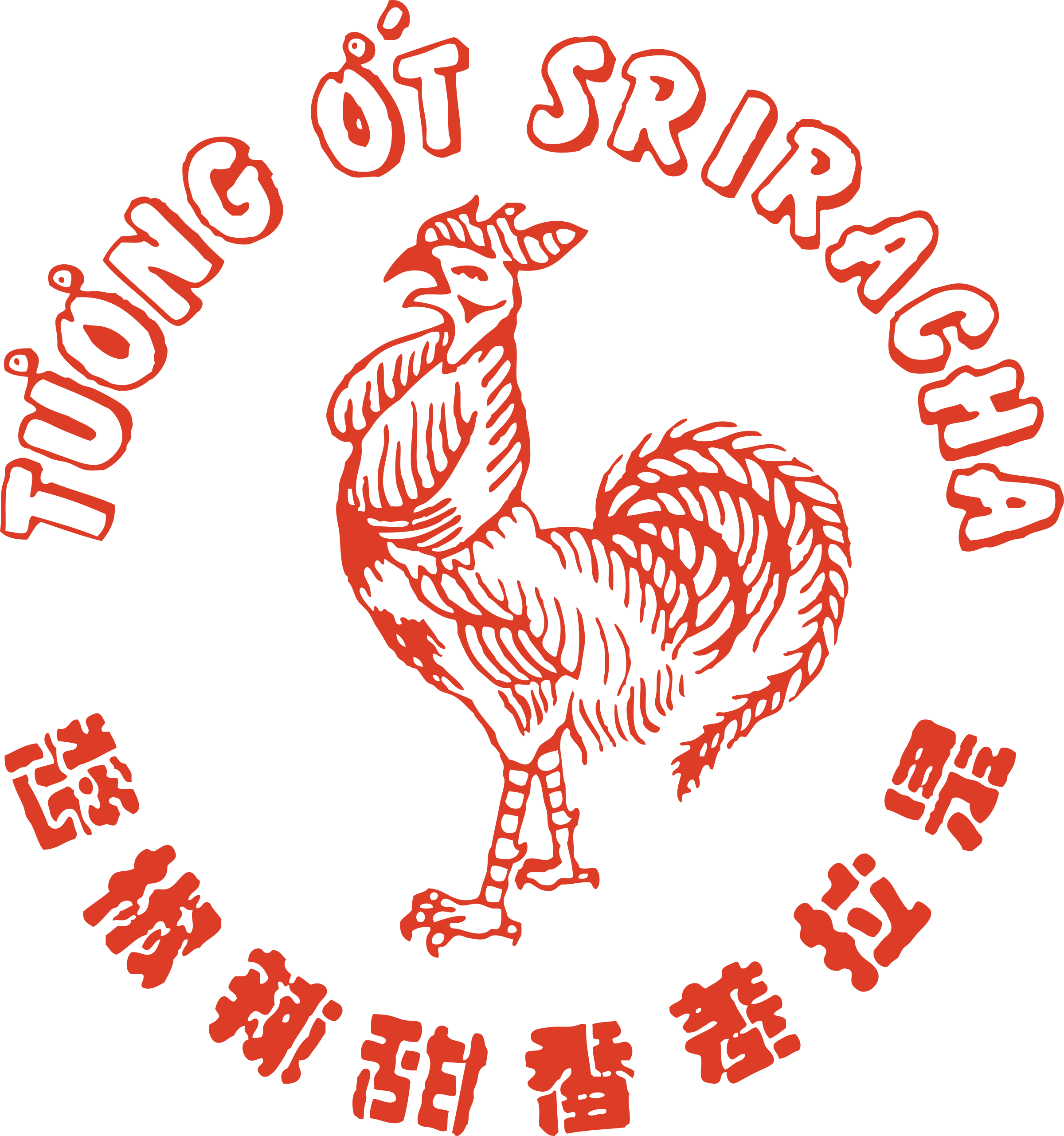 Sriracha Sauce Logo Png Transparent - Sriracha Hot Sauce Logo Clipart (2400x2562), Png Download