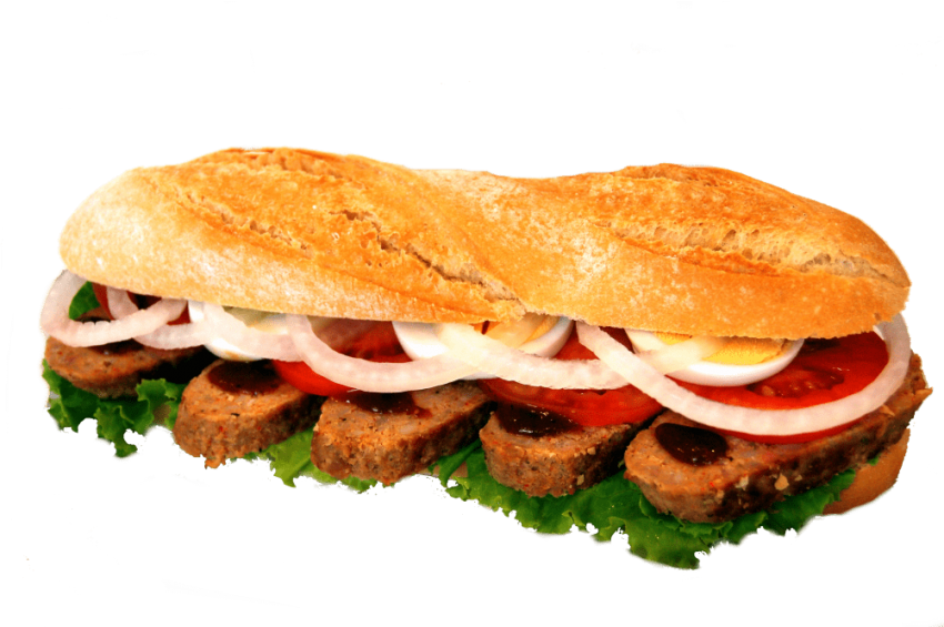 Free Png Download Meatball Sandwich Png Images Background - Fast Food Clipart (850x565), Png Download