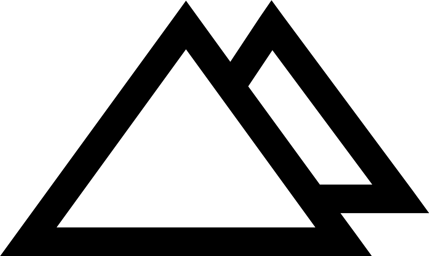 It's A Logo Of An Equilateral Triangle Clipart (1497x896), Png Download
