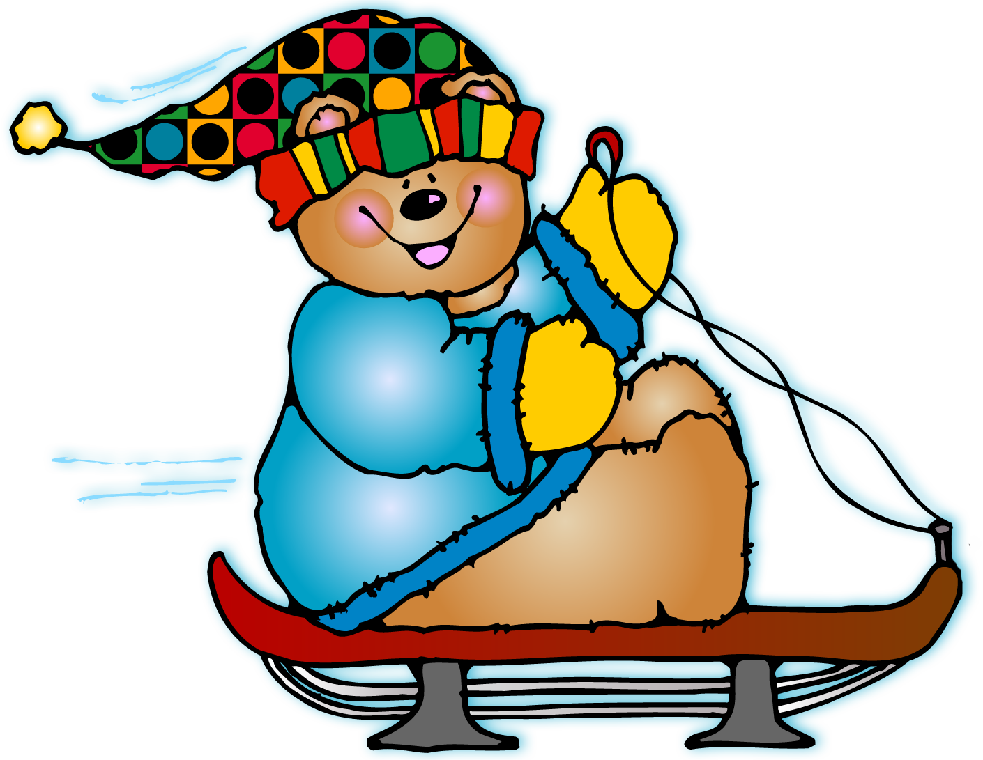 January Dj Inkers - Dj Inkers Winter Bear Clipart - Png Download (1410x1091), Png Download