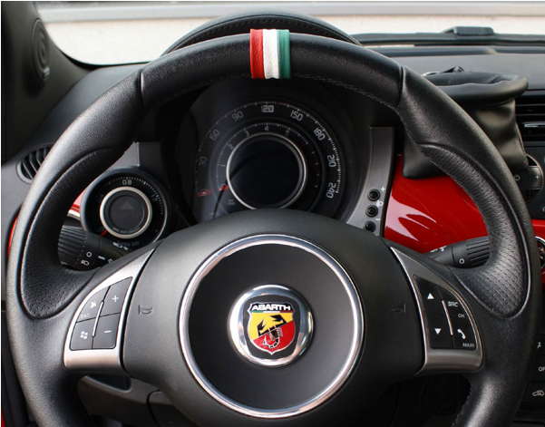 Leather Top Centre Marker For Steering Wheel Clipart (600x600), Png Download