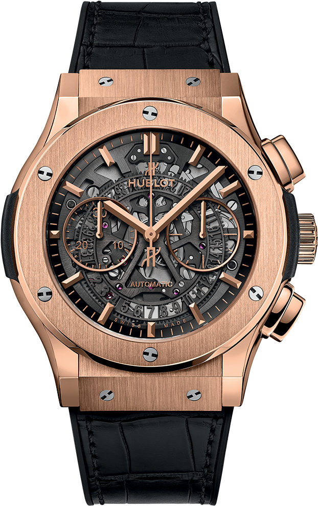 Classic Fusion Aerofusion King Gold - Hublot Watches Latest Models Clipart (1000x1000), Png Download